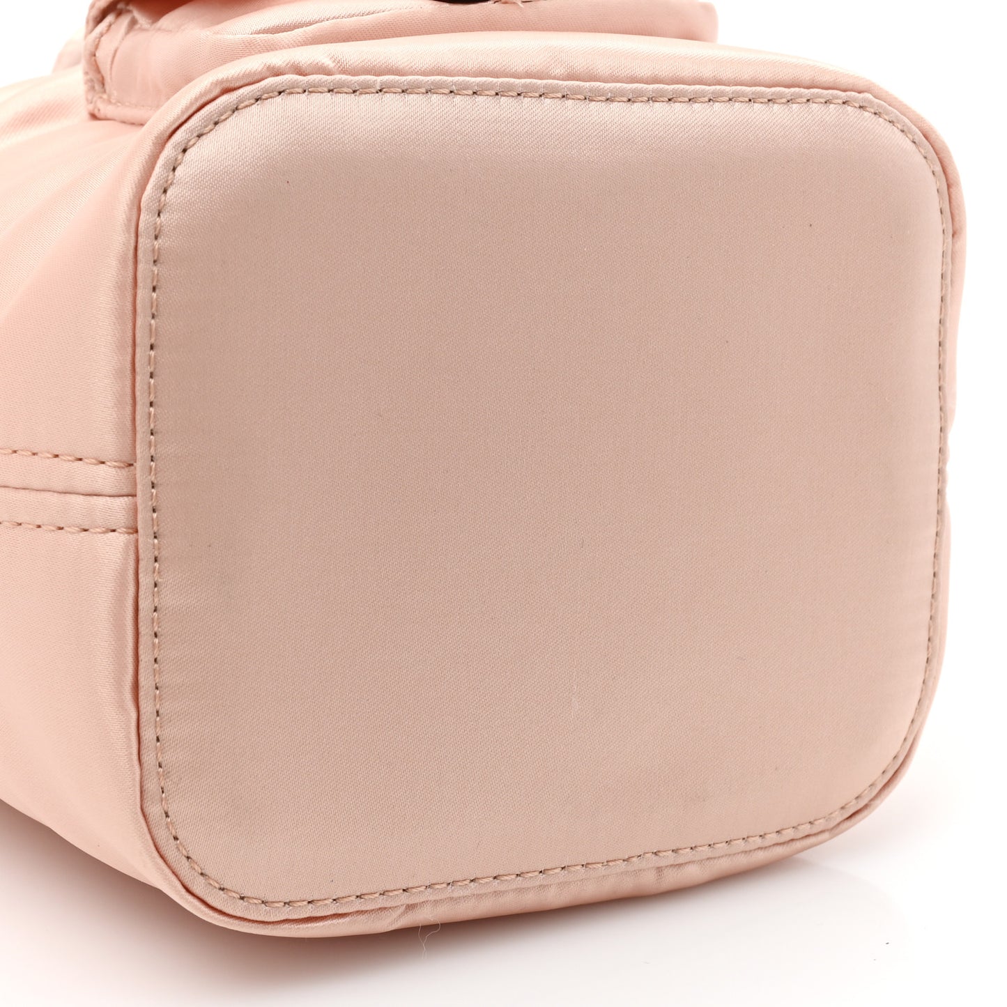 Nylon Ninfa Vitello King Cuoio Mini Mon Tresor Bucket Bag Baby Pink