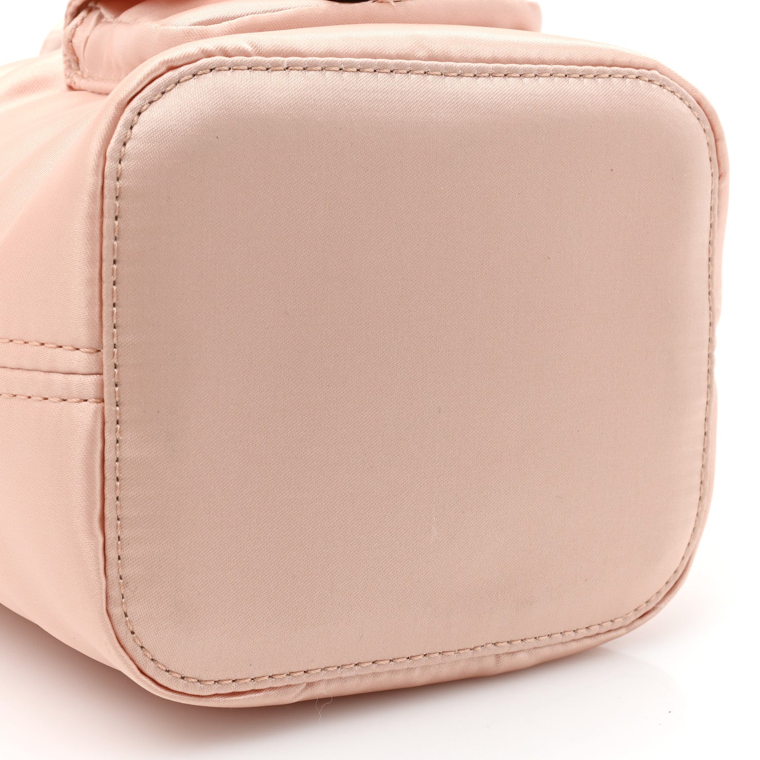 Fendi Nylon Ninfa Vitello King Cuoio Mini Mon Tresor Bucket Bag Baby Pink 10 of 10
