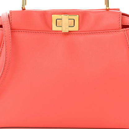 Fendi Nappa Mini Peekaboo Iconic Satchel Rosa Exstasy 8 of 11