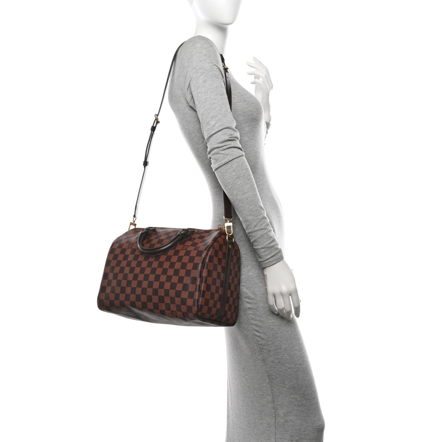 Louis Vuitton Damier Ebene Speedy Bandouliere 30 2 of 11