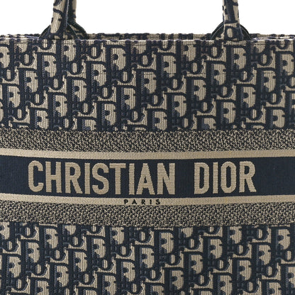 Christian Dior Oblique Medium Book Tote Blue Multicolor 8 of 12