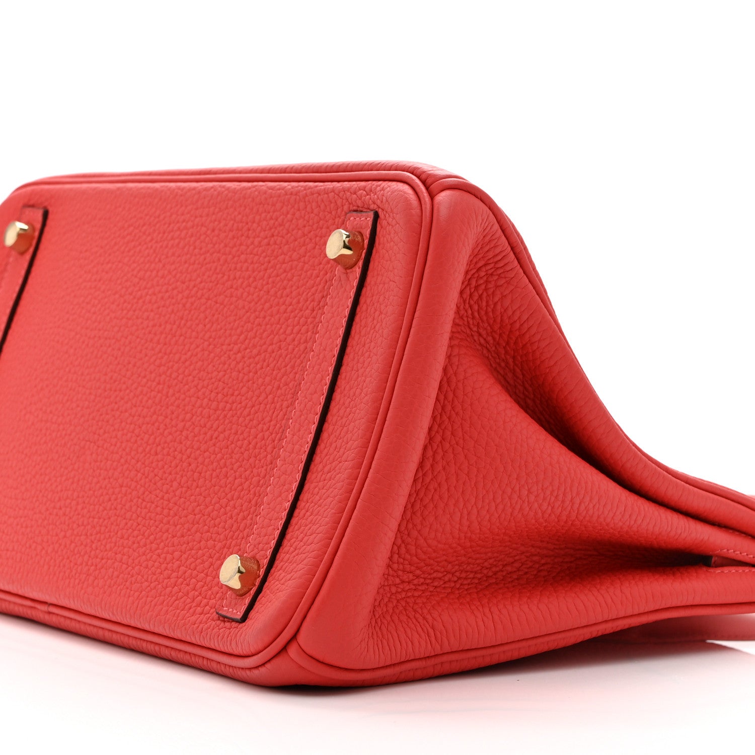 Hermes Taurillon Clemence Birkin 30 Rouge Pivoine 18 of 19