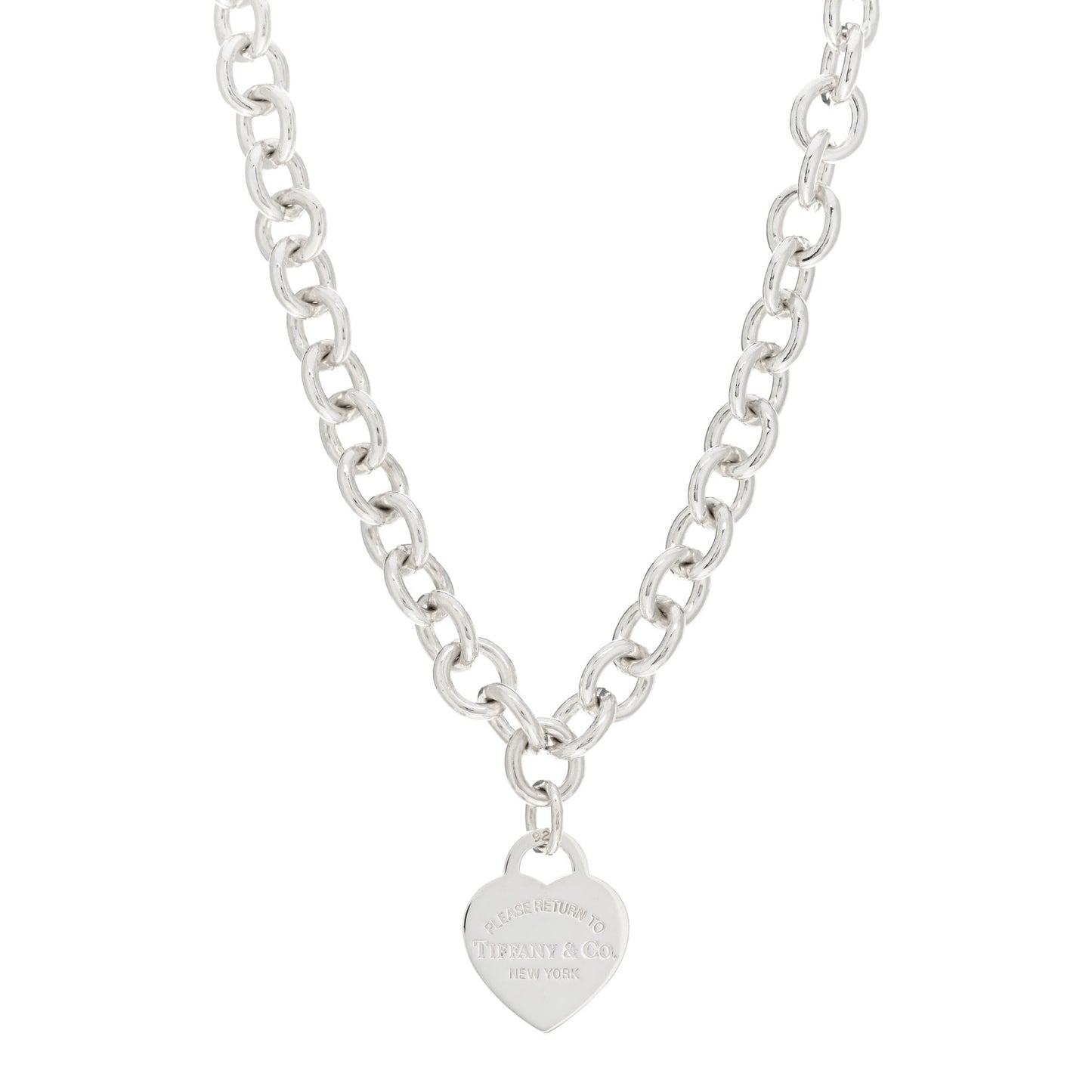 Sterling Silver Return to Tiffany Heart Tag Pendant Necklace