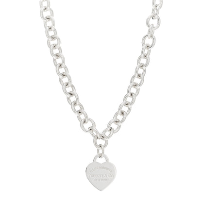 Tiffany Sterling Silver Return to Tiffany Heart Tag Pendant Necklace 1 of 3