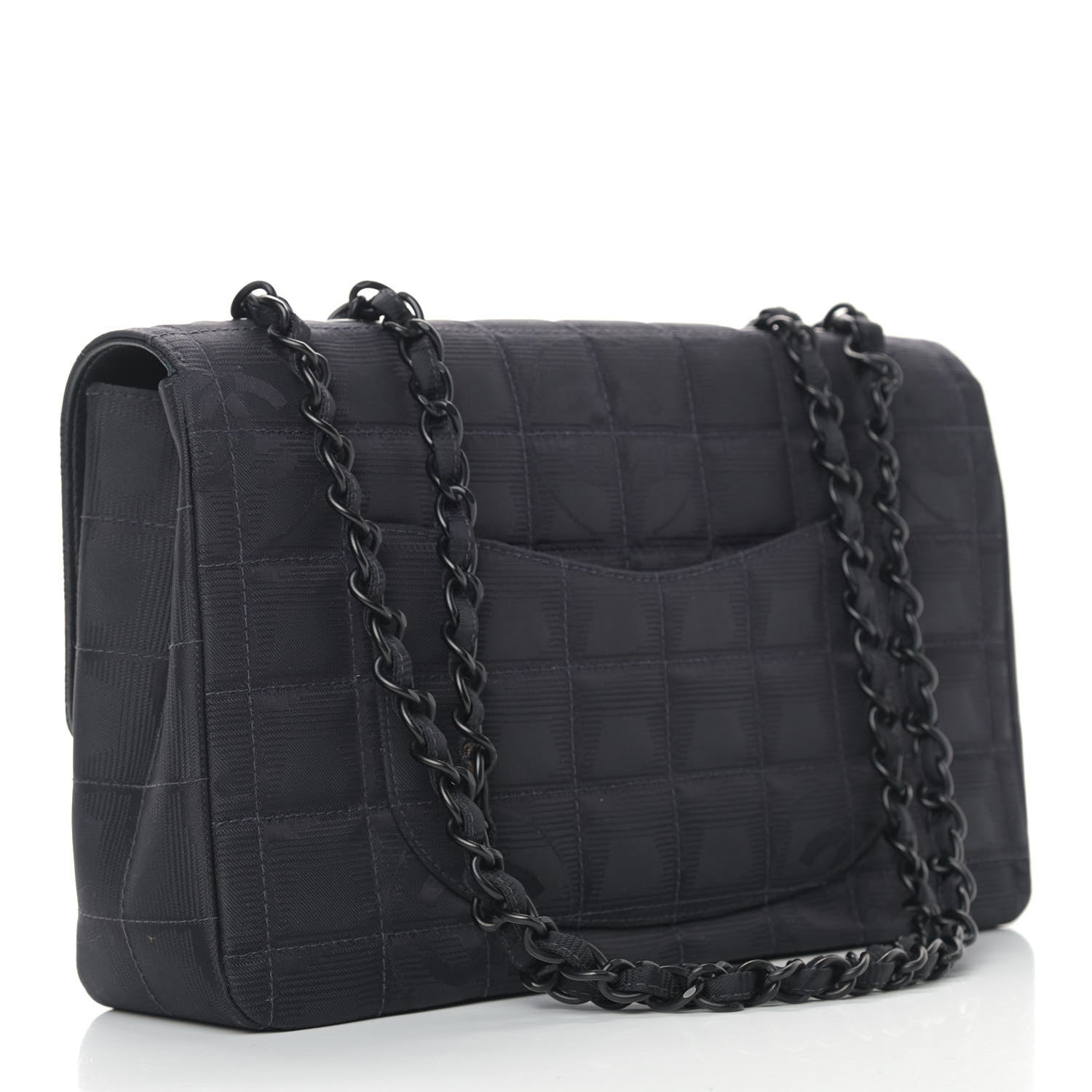 Chanel Nylon Medium Travel Flap Black 2 of 9