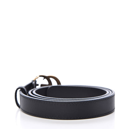 Gucci Calfskin Double G 20mm Belt 80 32 Black 3 of 6