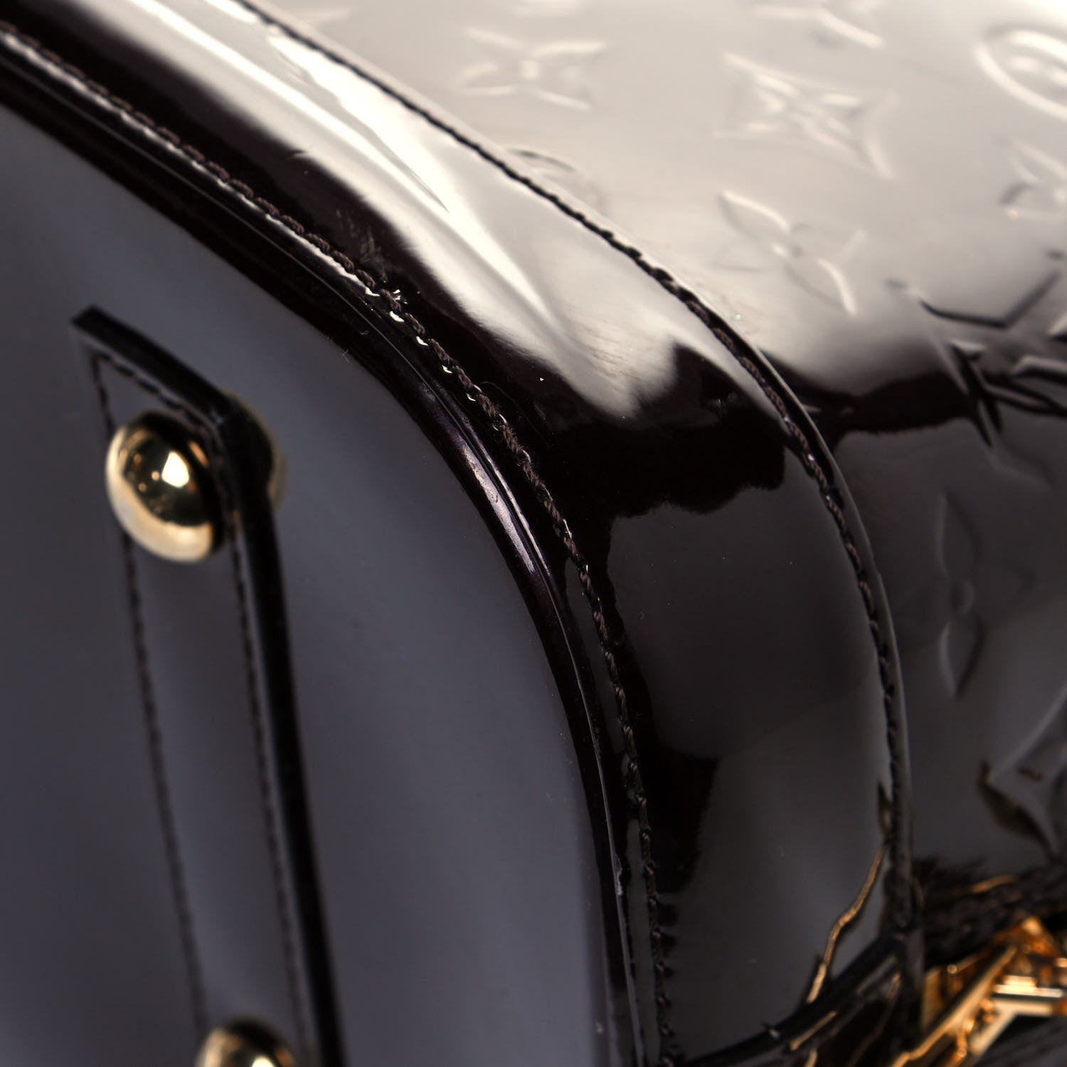 Louis Vuitton Vernis Alma MM Amarante 11 of 12