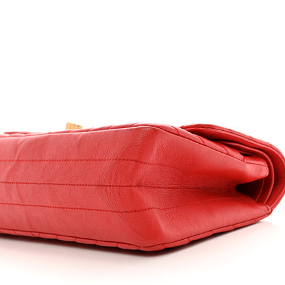 Chanel Calfskin Chevron Quilted 2.55 Reissue 225 Flap Red 11 of 15