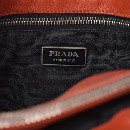 Prada Vitello Daino Shoulder Bag Arancio 5 of 17