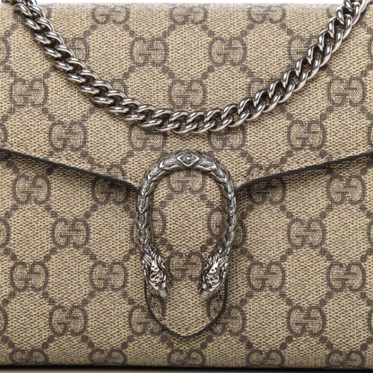 Gucci GG Supreme Monogram Mini Dionysus Chain Wallet Beige Taupe 10 of 11