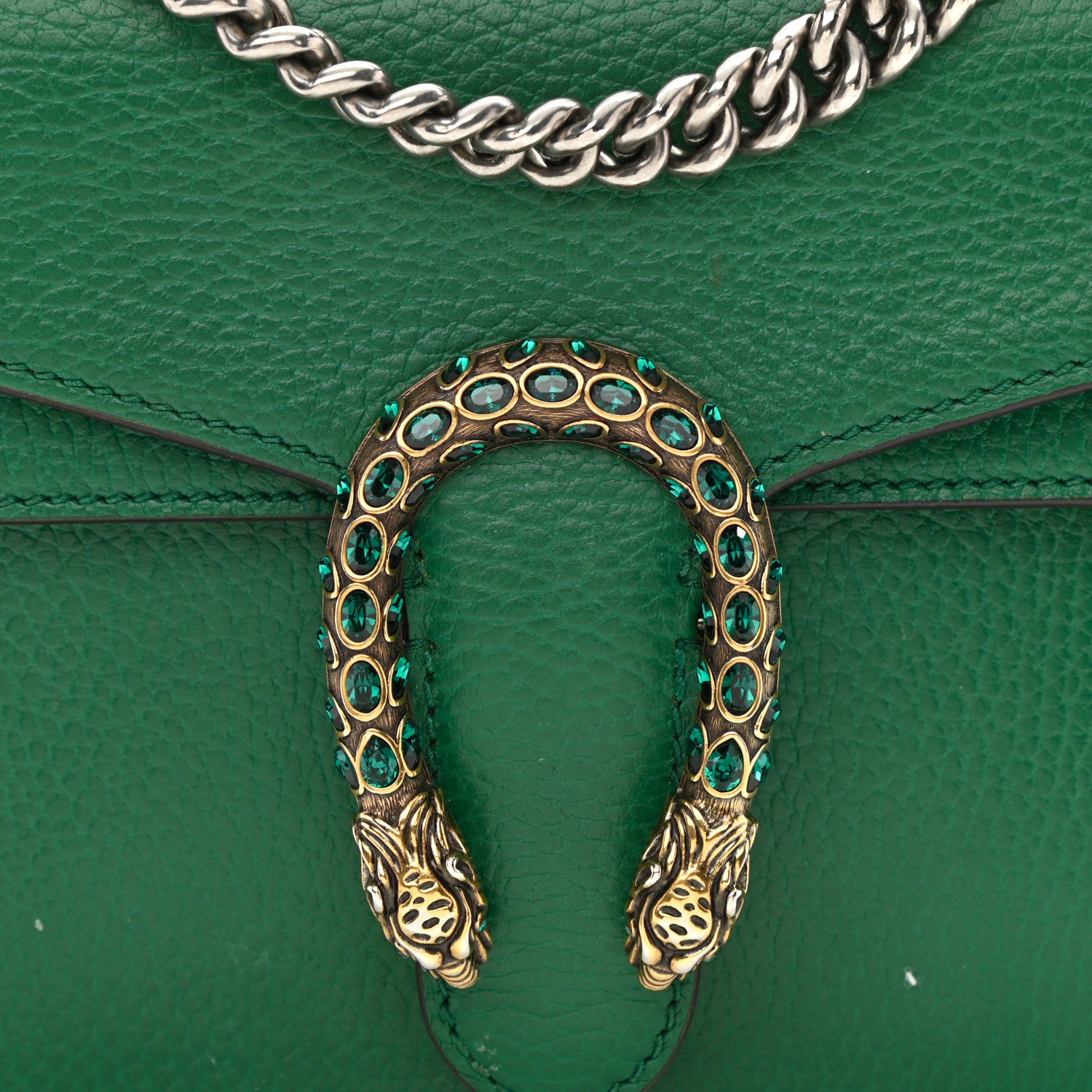 Gucci Calfskin Mini Dionysus Shoulder Bag Emerald 8 of 12