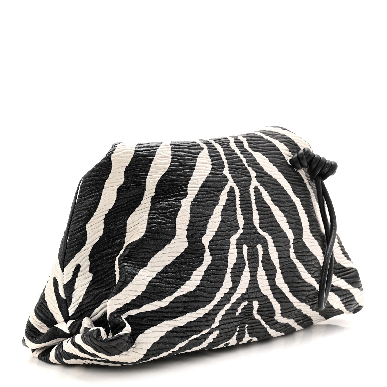 Bottega Veneta Nappa BV Trine Clutch Zebra 1828349 – FASHIONPHILE