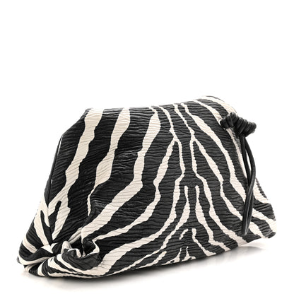 Bottega Veneta Nappa BV Trine Clutch Zebra 3 of 10