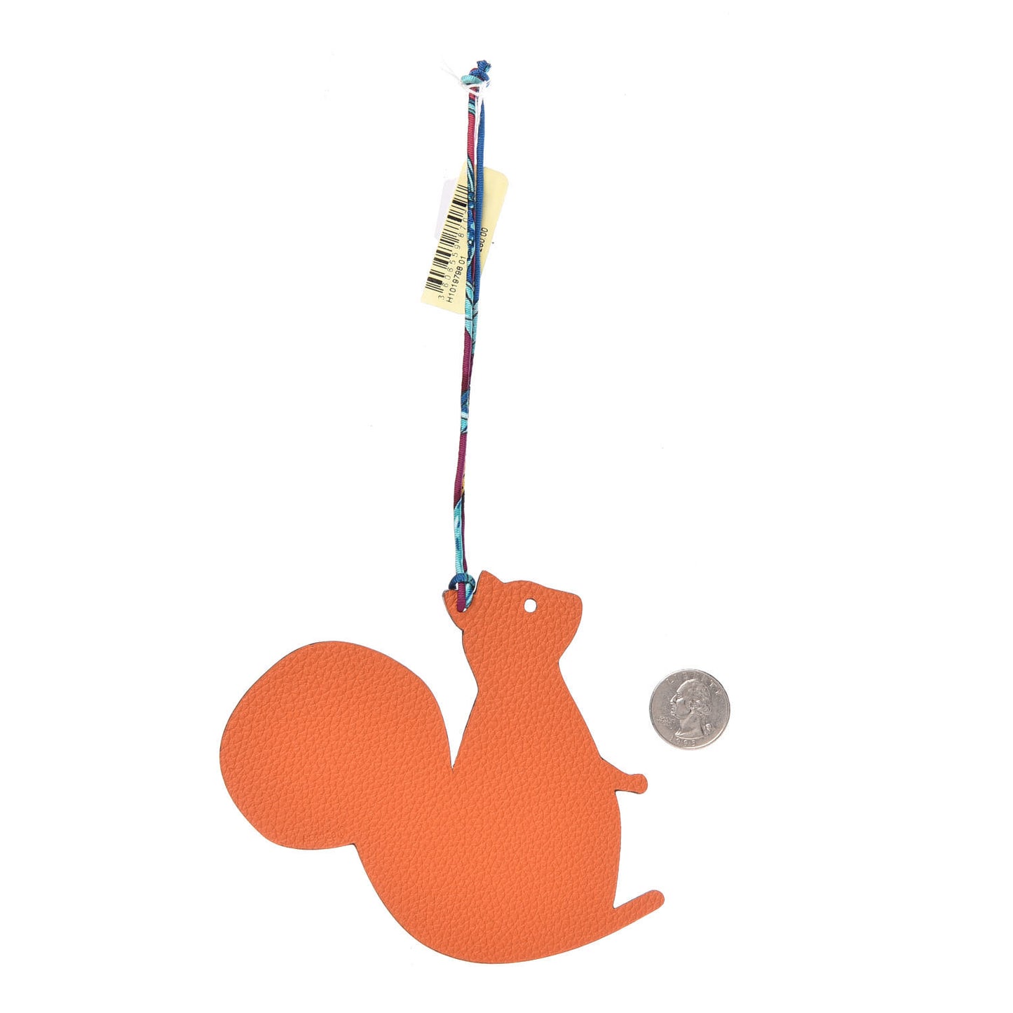 Epsom Togo Petit H GM Squirrel Bag Charm Multicolor