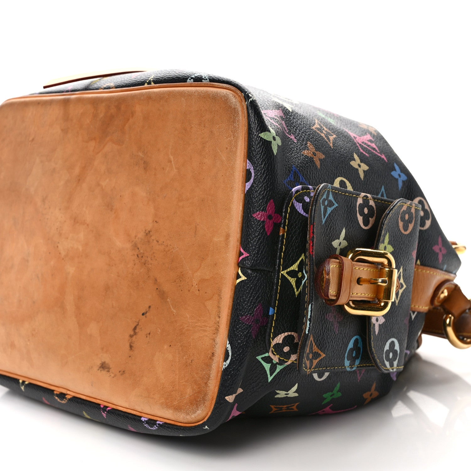 Louis Vuitton Monogram Multicolor Petit Noe Black 8 of 13