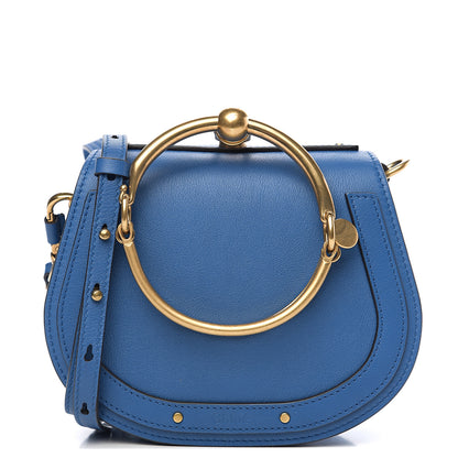 Chloe Calfskin Suede Small Nile Bracelet Bag Smoky Blue 1 of 8