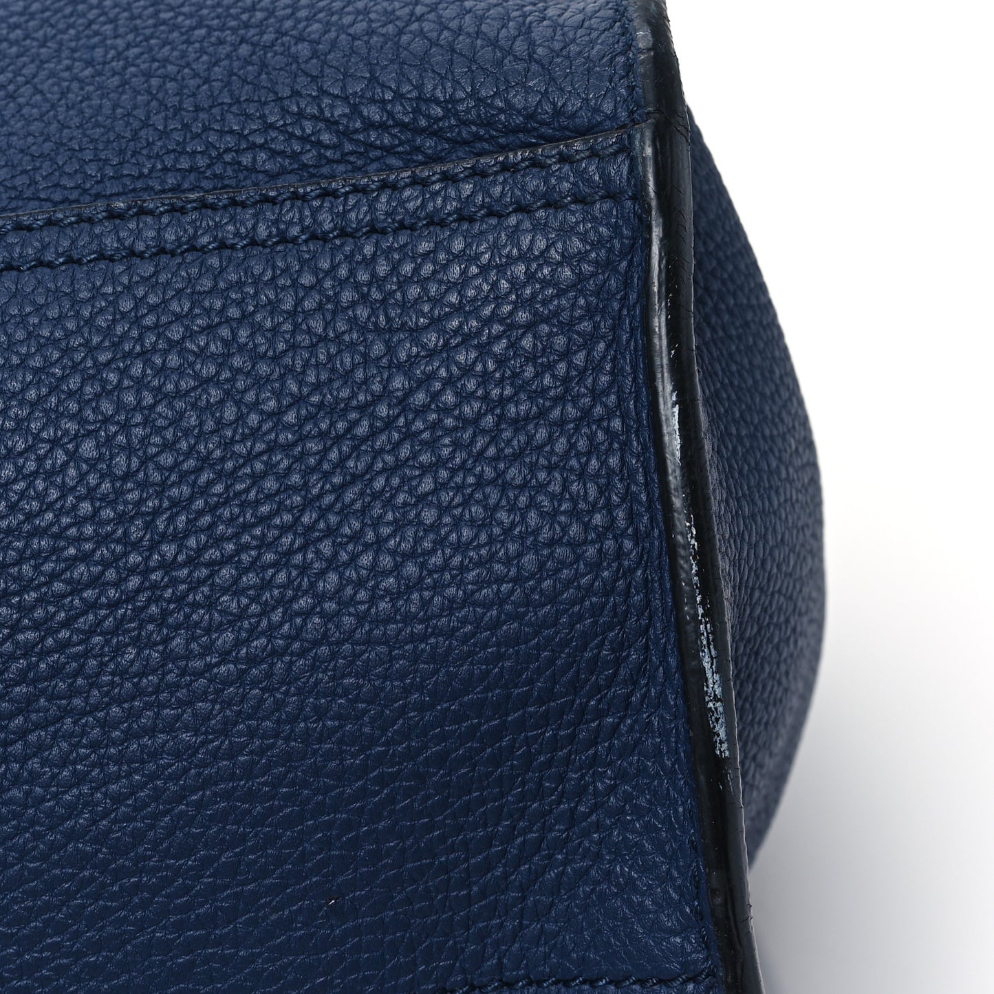 Soft Calfskin Medium Jackie Top Handle Bag Classic Blue Marine