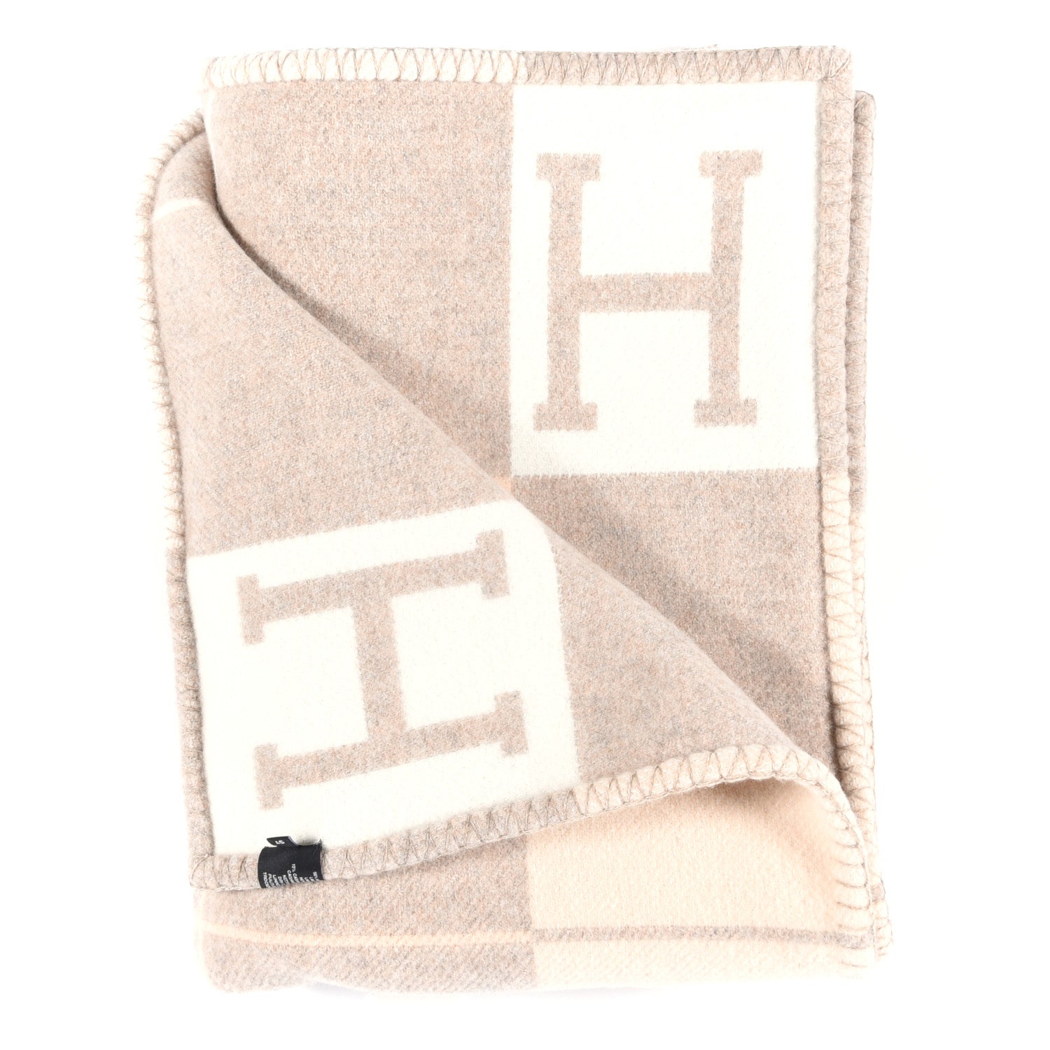 Hermes Wool Cashmere Avalon III Blanket Coco Camomille 2 of 3