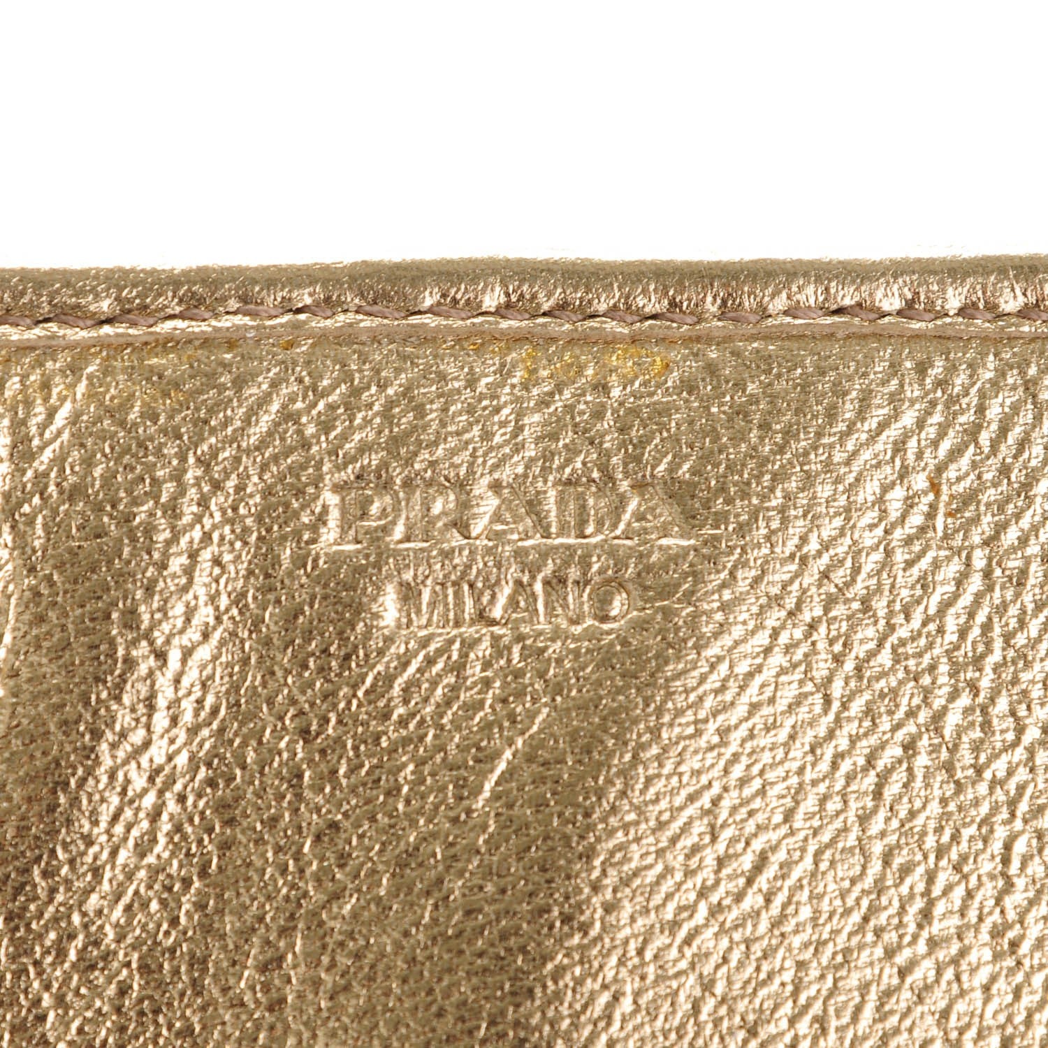 Prada Nappa Gaufre Continental Wallet Platino 6 of 9