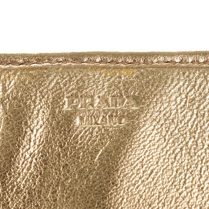 Prada Nappa Gaufre Continental Wallet Platino 6 of 9
