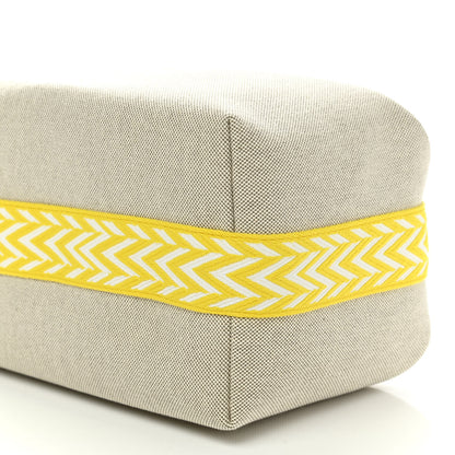 Hermes Canvas Large Bride-A-Brac Pouch Jaune Citron 9 of 9