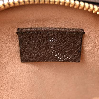 Gucci GG Supreme Monogram Web Mini Ophidia Round Shoulder Bag Brown 6 of 9