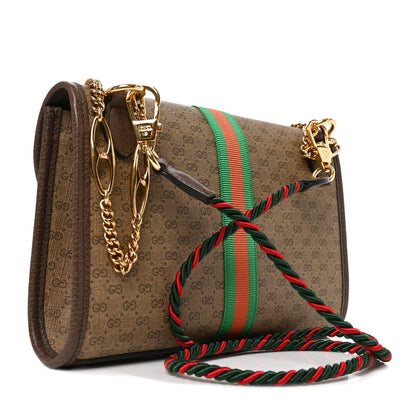 Gucci Mini Vintage GG Supreme Monogram Web Small Rajah Slim Flap Shoulder Bag Beige New Acero 2 of 9