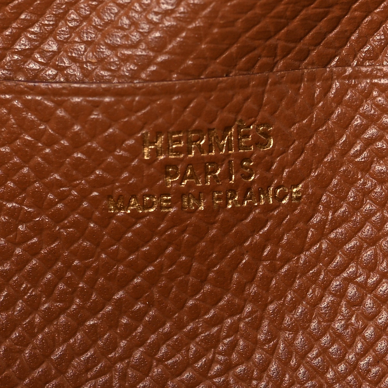 Hermes Courchevel Bearn Gusset Wallet Gold 6 of 7
