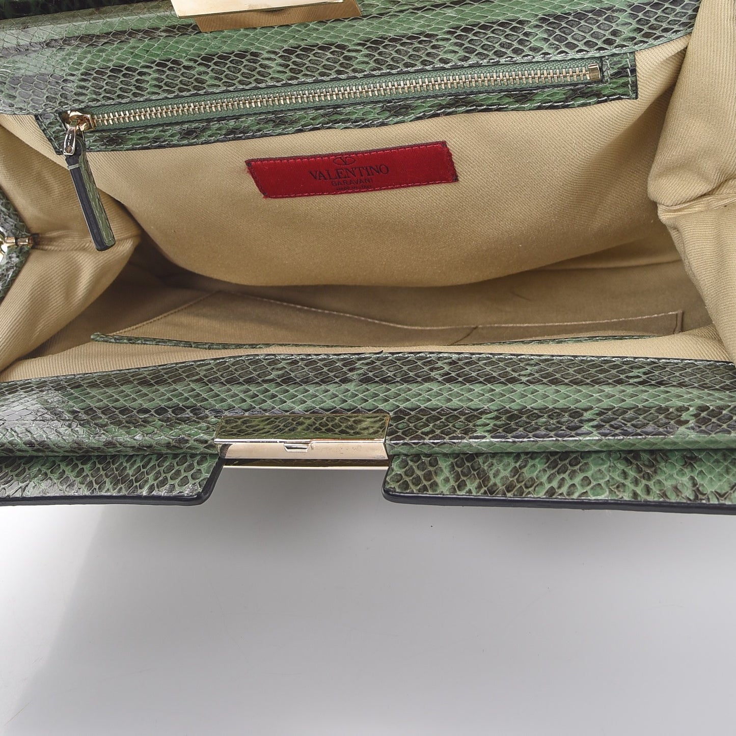 Python Shoulder Bag Green