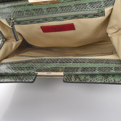 Valentino Garavani Python Shoulder Bag Green 5 of 7