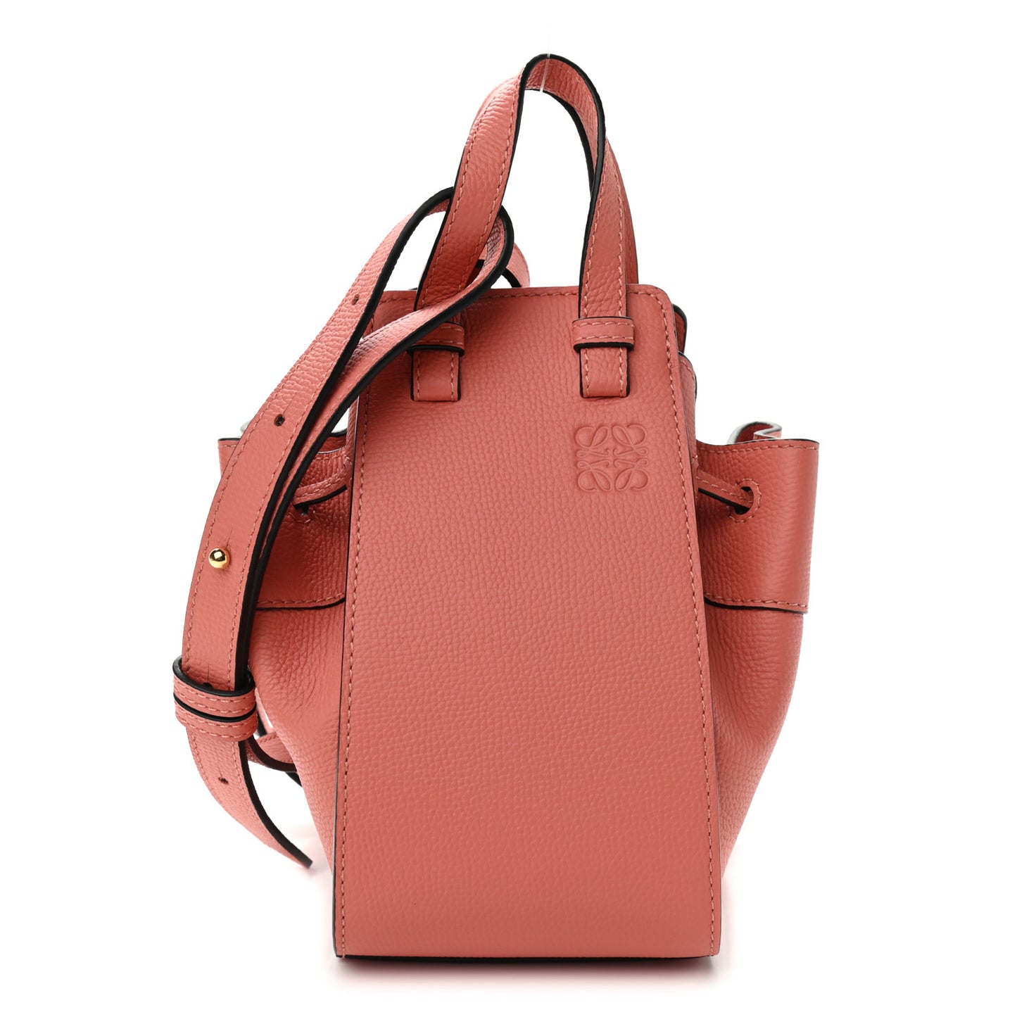 Calfskin Mini Hammock Shoulder Bag Pink Tulip