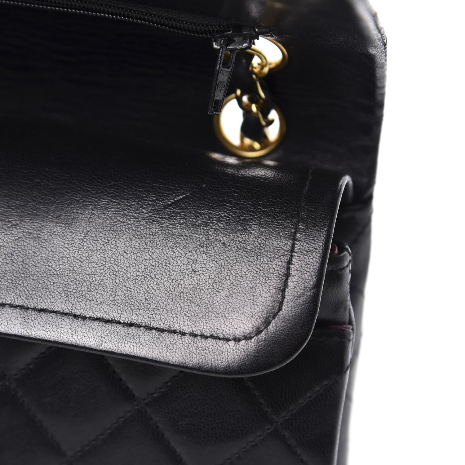 Chanel Lambskin Quilted Small Double Flap Black 9 of 14