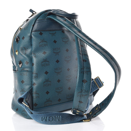 MCM Visetos Studded Small Stark M Backpack Teal 3 of 11