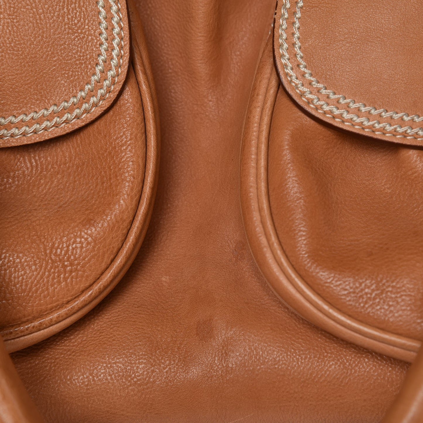 Calfskin Saddle Bowler Tan