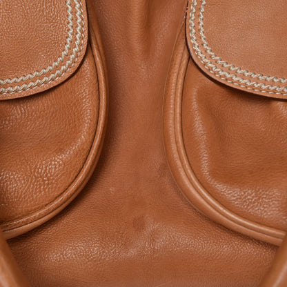 Christian Dior Calfskin Saddle Bowler Tan 9 of 17