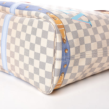 Louis Vuitton Damier Azur Summer Trunks Neo Neverfull MM 7 of 14