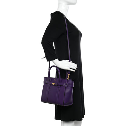 Mulberry Small Classic Grain Mini Zipped Bayswater Amethyst 2 of 12