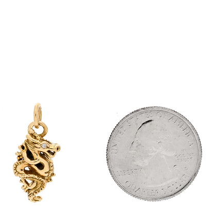 Tiffany 18K Yellow Gold Diamond Paloma Picasso Chinese Zodiac Dragon Charm 2 of 4
