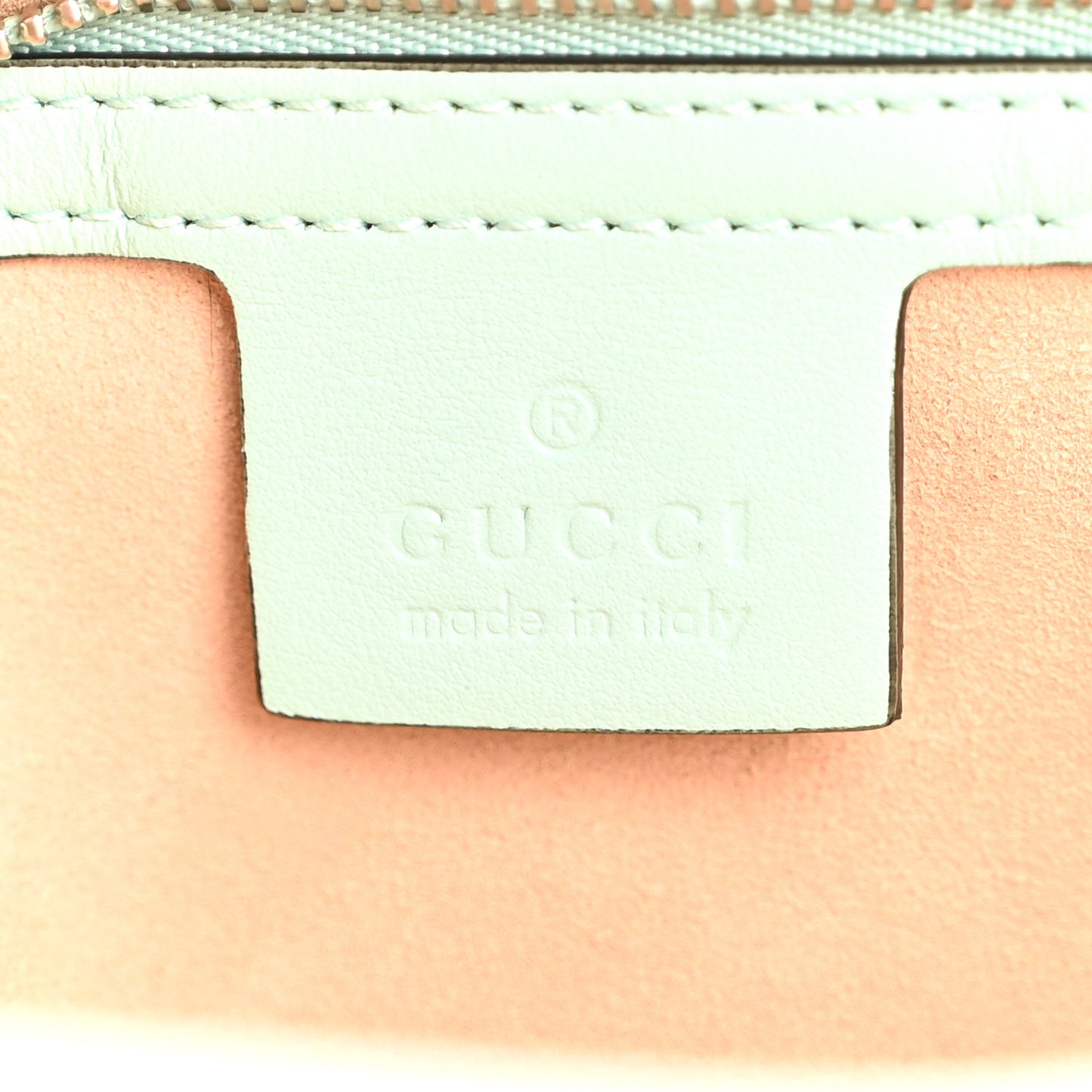 Calfskin Matelasse Small GG Marmont Shoulder Bag Water Green