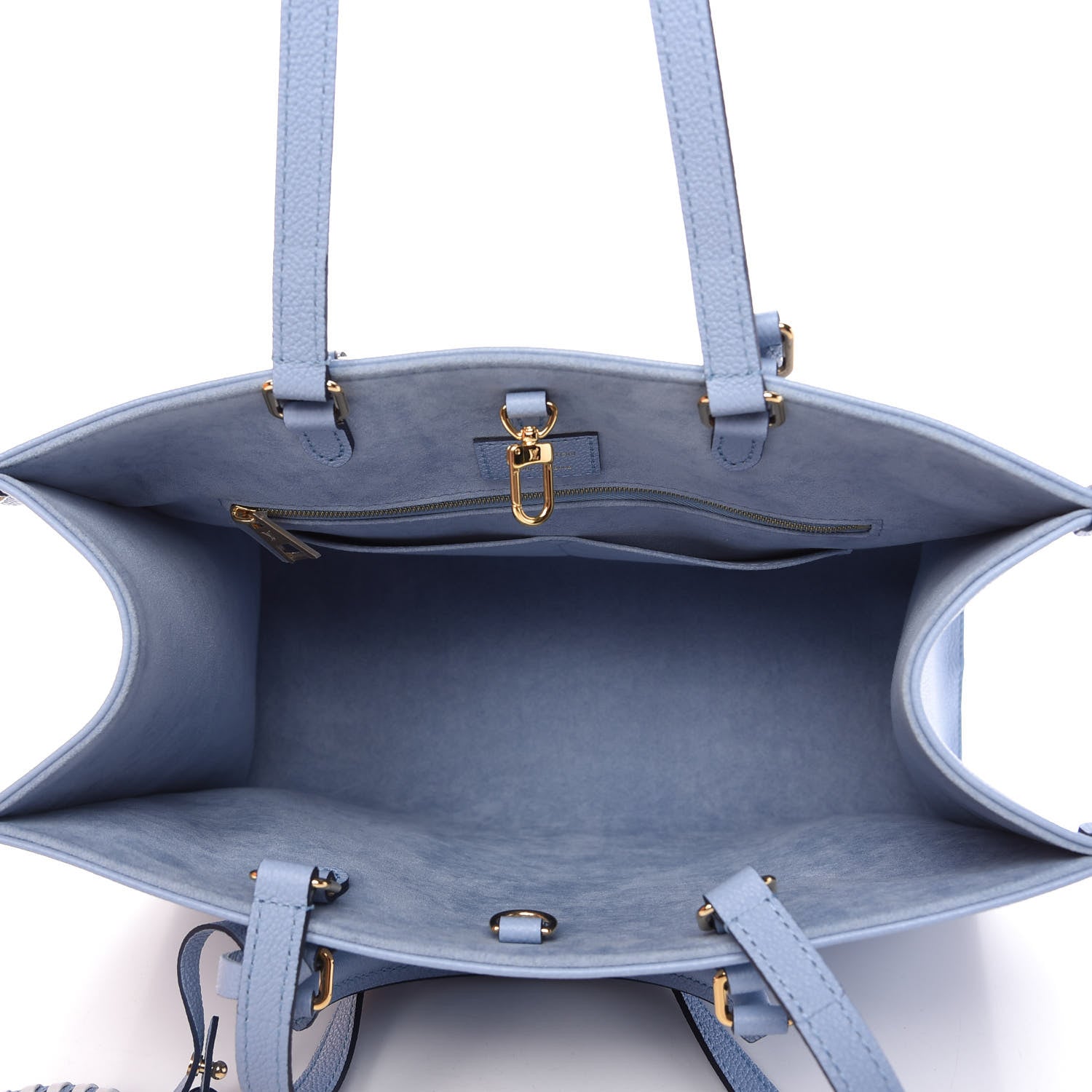 Louis Vuitton Empreinte Monogram Giant By The Pool Onthego MM Summer Blue 5 of 10