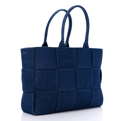 Bottega Veneta Denim Maxi Intrecciato Mens Arco Tote 4 of 8