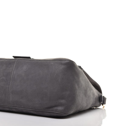 Fendi Vitello Savana Big Mama Baguette Grigio Tartaruga Natural 9 of 9