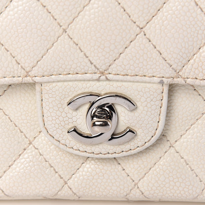 Chanel Caviar Quilted East West Flap White 8 of 18
