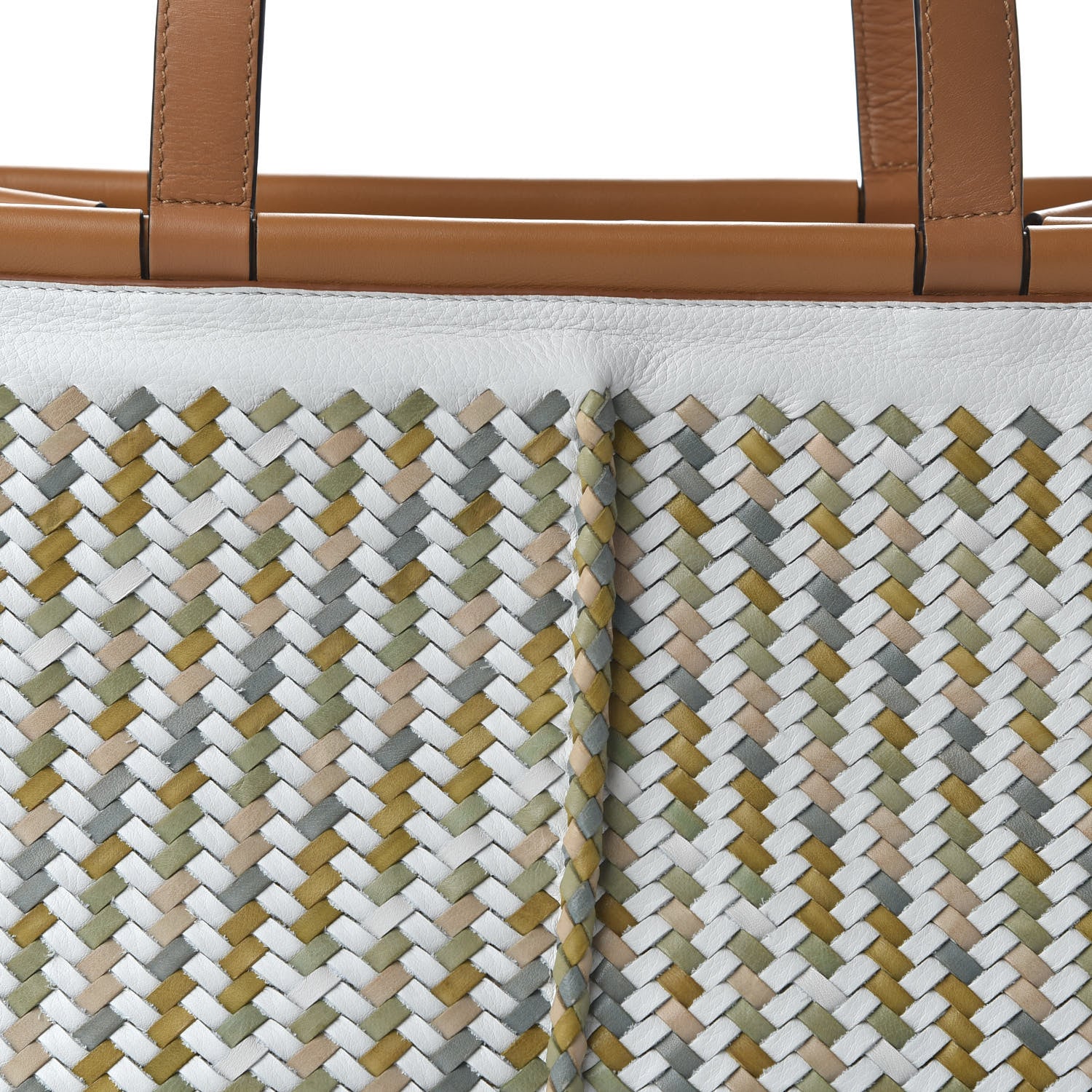 Loewe Calfskin Woven Small Cushion Tote Multicolor 9 of 9