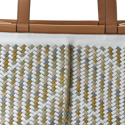 Loewe Calfskin Woven Small Cushion Tote Multicolor 9 of 9