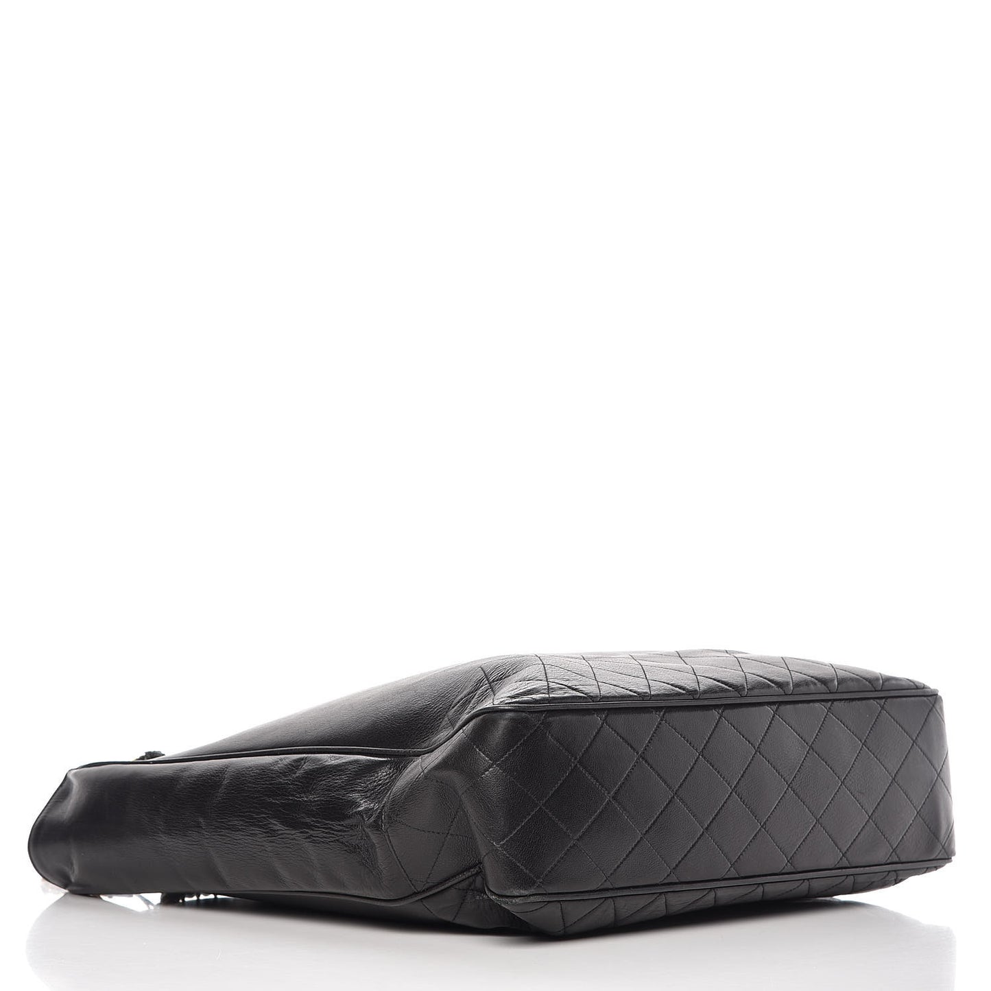 Lambskin Quilted Tote Black