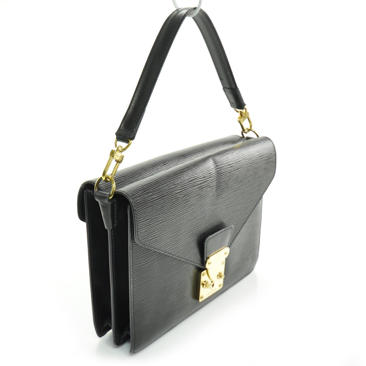 Louis Vuitton Epi Sac Biface Black 3 of 9