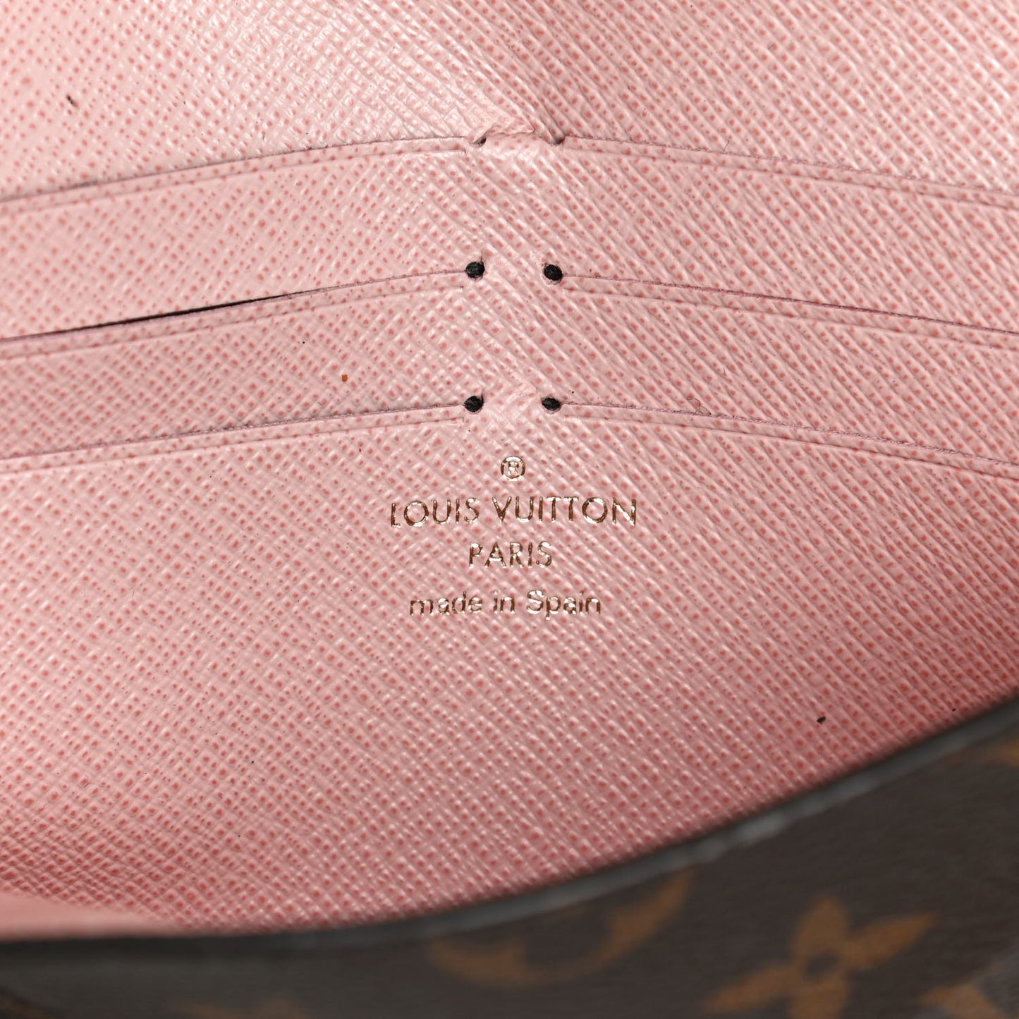 Monogram Jeanne Wallet Rose Ballerine