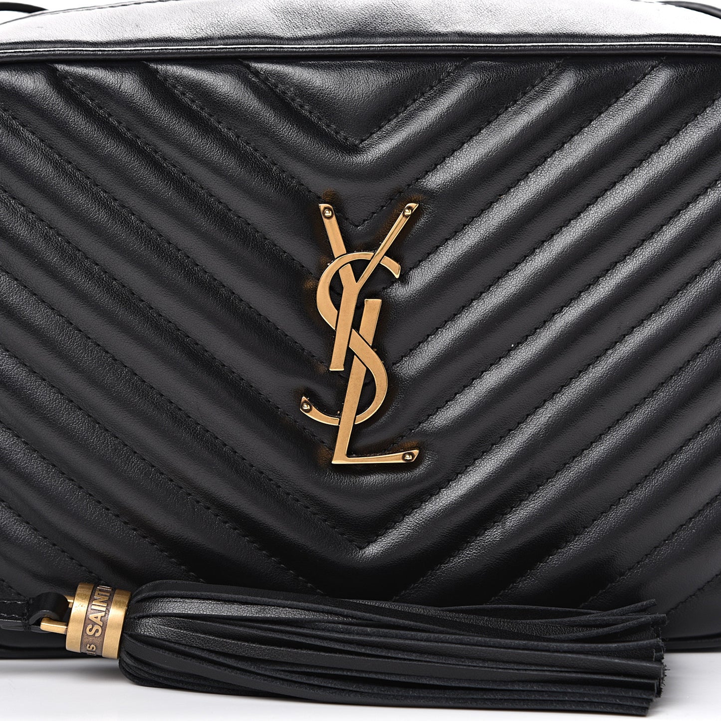Calfskin Matelasse Monogram Lou Camera Bag Black