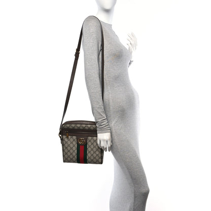 Gucci GG Supreme Monogram Web Small Ophidia Messenger Bag Brown 2 of 12